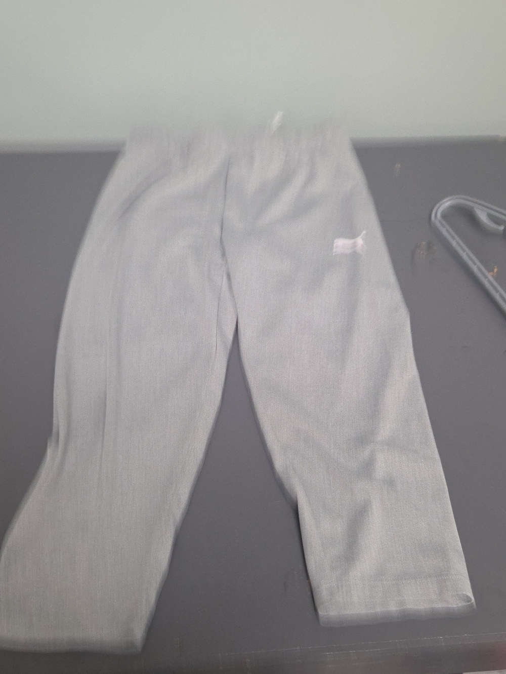 Puma Light Gray Kids Sweatpants with Logo